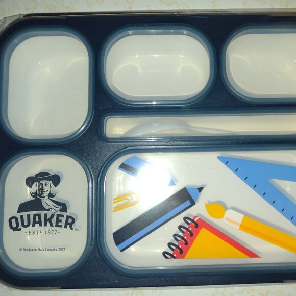 NIB Quaker Thermal Food Jar and Snack Box - Picture 9 of 15